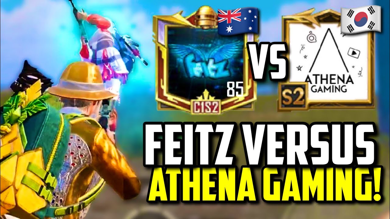 FEITZ VS ATHENA IN PUBG MOBILE YOUTUBER TOURNAMENT!
