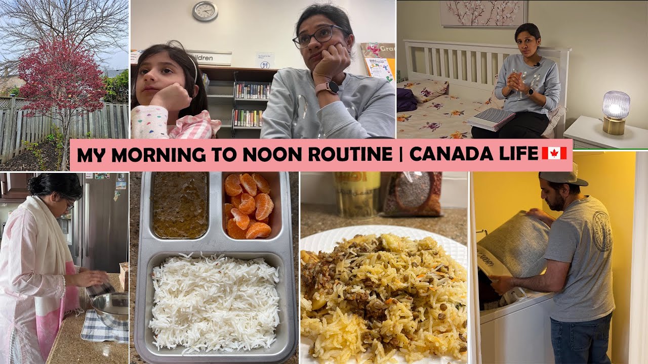 Mera Busy MORNING to NOON Routine in Canada | Busy Mom | Canada's Property Market | Lunchbox Recipe