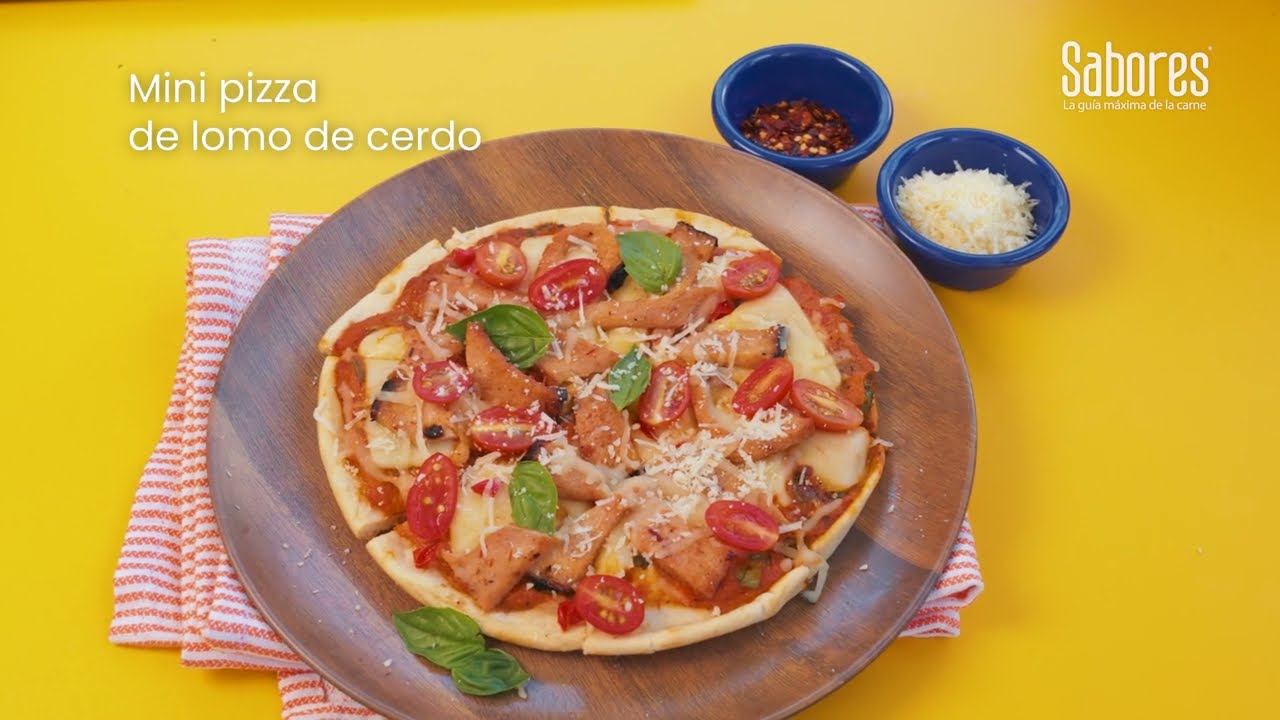 Mini Pizza de Lomo de Cerdo 🍕🔥 | La Botana Perfecta en 20 Minutos