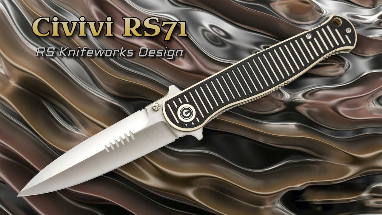 NEW CIVIVI Model by RS Knifeworks!  RS71 BIG Dagger Flipper Blade!