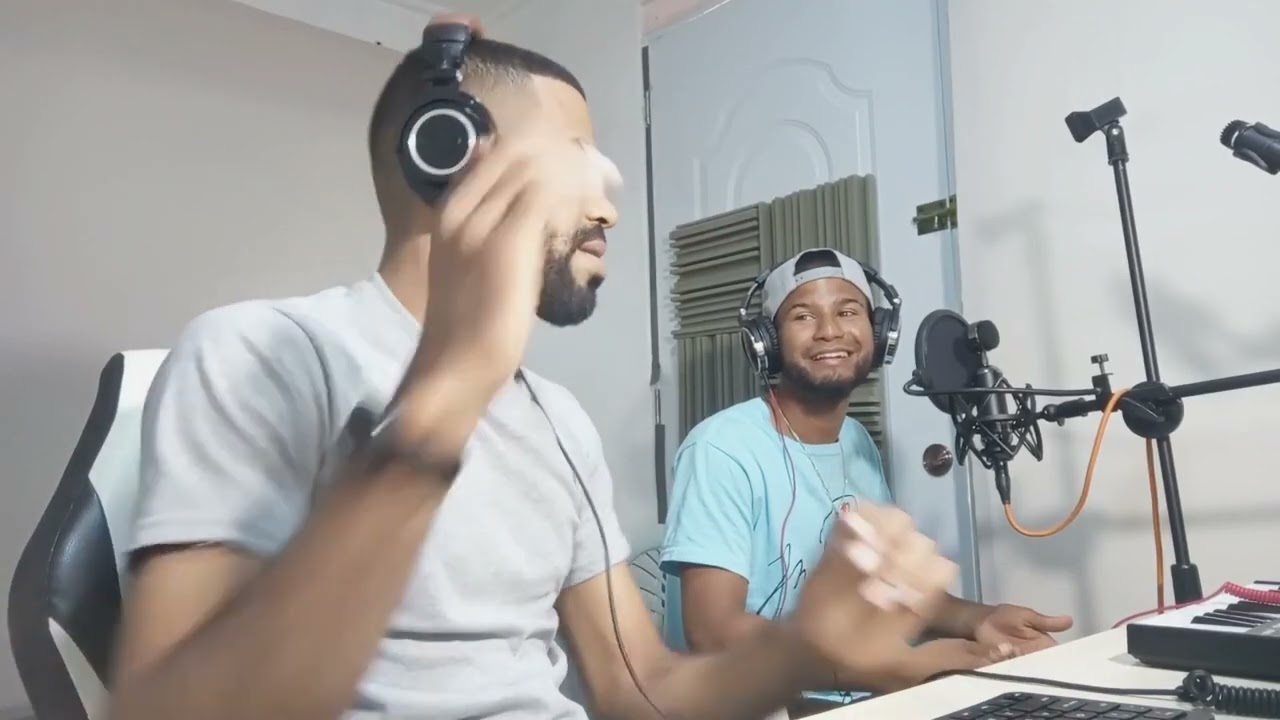 Sesión de grabación en un estudio