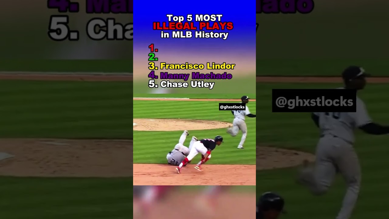 Top 5 Most Illegal Plays in MLB History #mlb #baseball