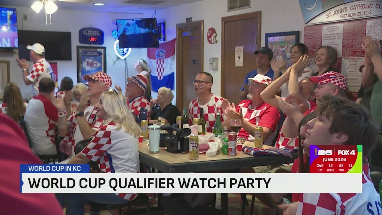 KCK soccer fans cheer on Croatia in World Cup qualifier