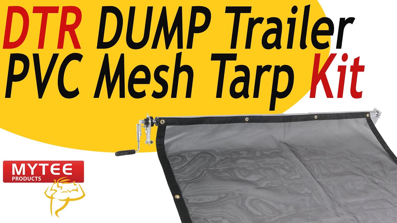 DTR DUMP Trailer PVC Mesh Tarp Kit w/ PVC Mesh Tarp