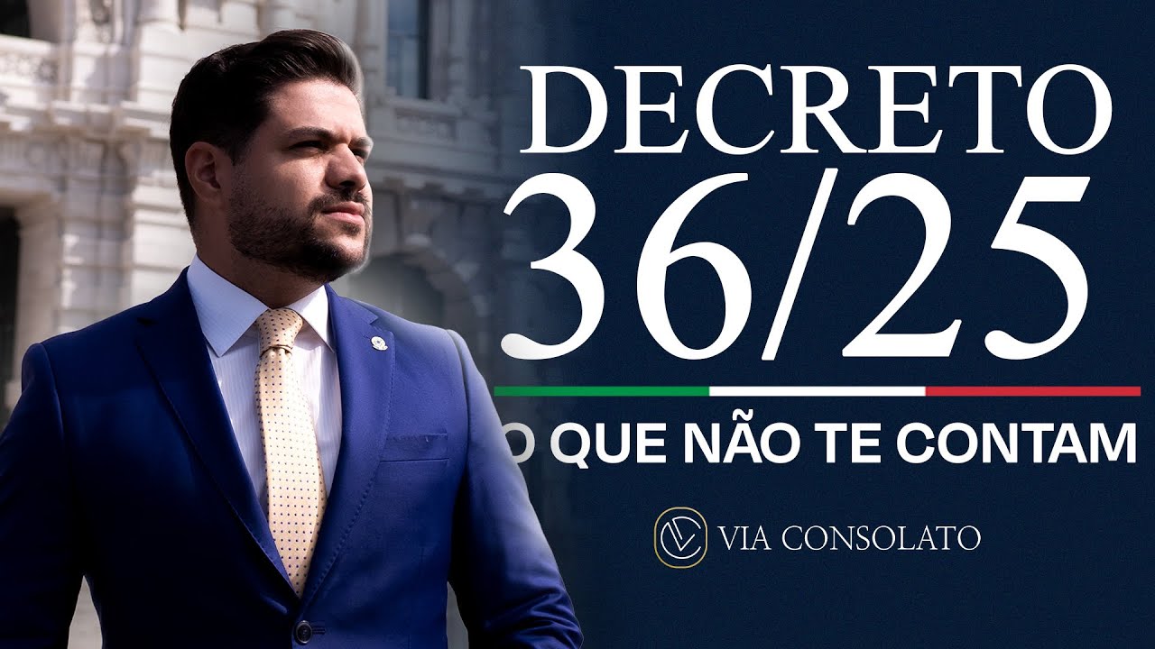 A VERDADE sobre o Decreto 36/25: o que ninguém está te explicando sobre a cidadania italiana