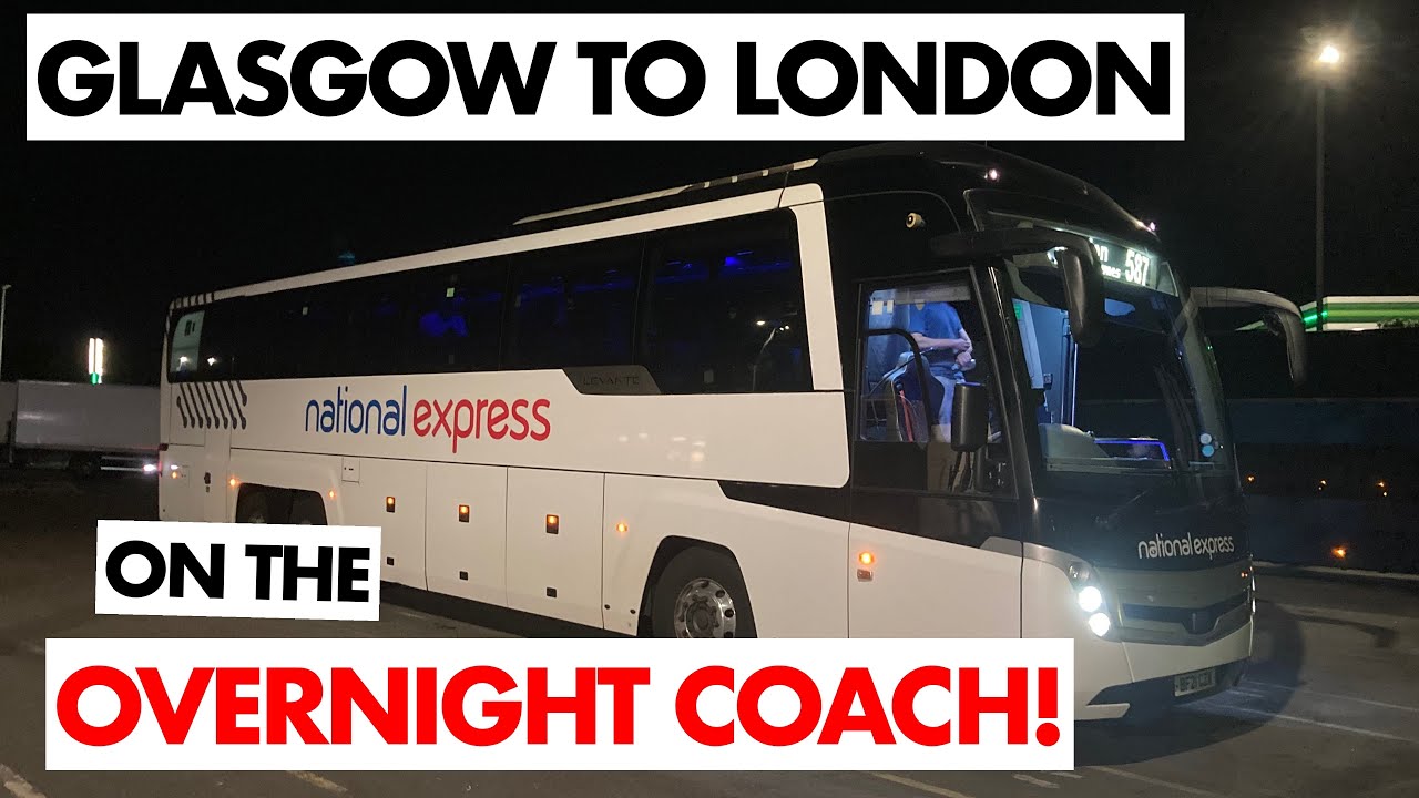 НЕТ СНА!! НОЧНОЙ автобус National Express из Глазго в Лондон.