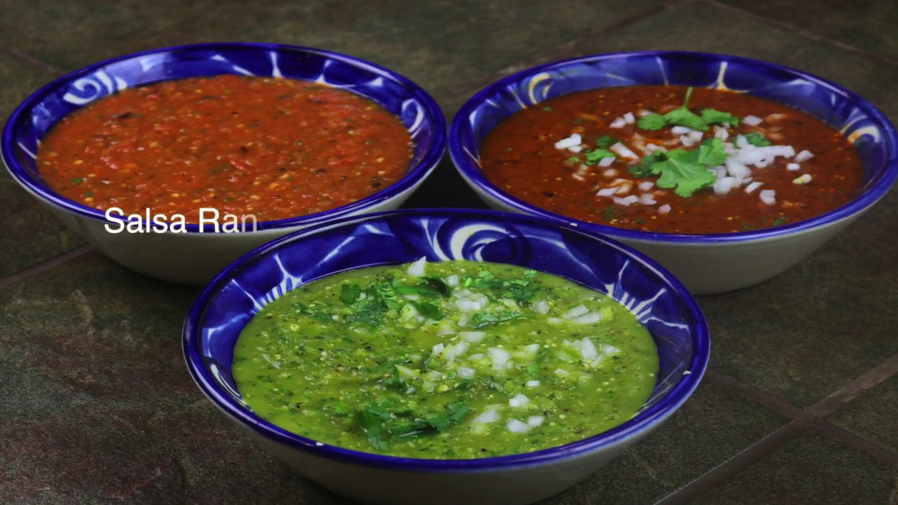 COMO HACER TRES SALSAS PARA TACOS