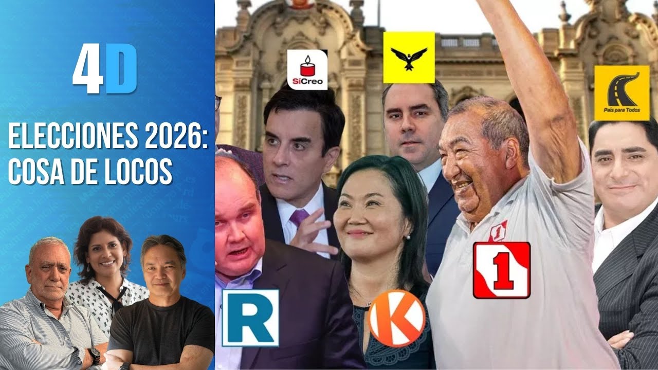Elecciones 2026: Cosa de Locos | 4D con Jorge Yamamoto, Maite Vizcarra y Augusto Alvarez Rodrich