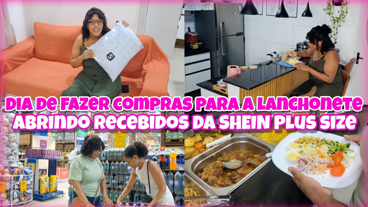 VLOGAMOS NA RUA, DIA DE REPOR AS MERCADORIAS DA LANCHONETE ❤️| MINHAS ROUPAS PLUS CHEGARAM 😍