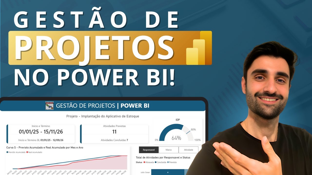 Gestão de PROJETOS no Power BI! (Dashboard Passo a Passo)
