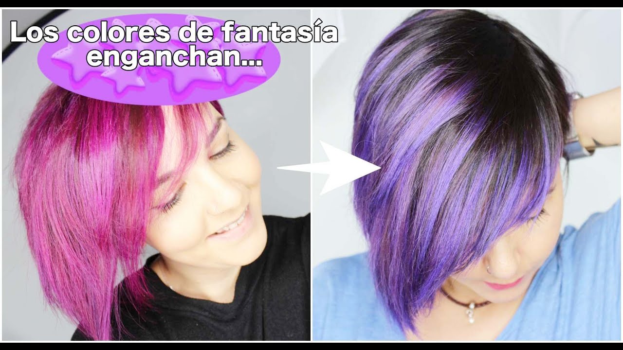 Pelo morado...  Nuevo look!