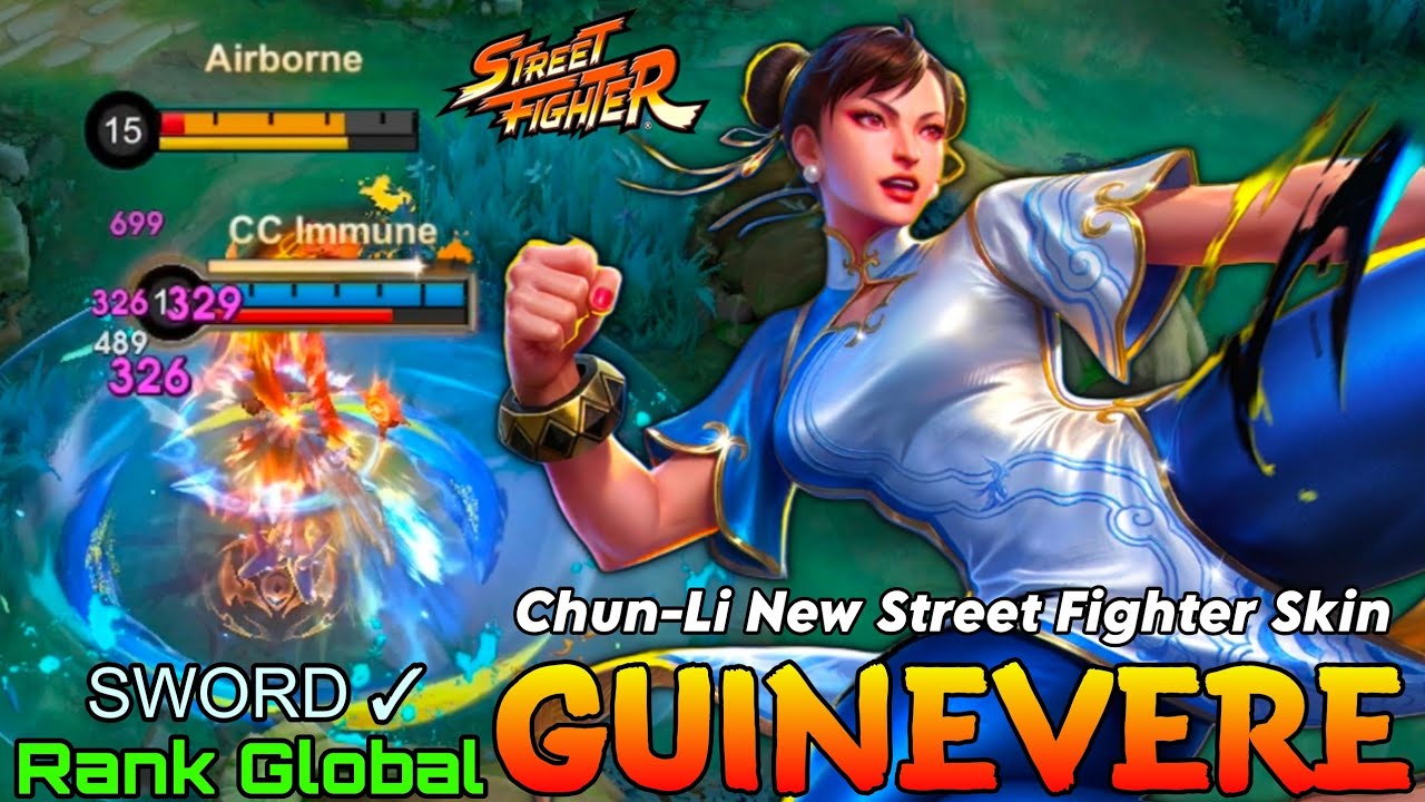 ChunLi x Guinevere New STREET FIGHTER Skin - Top Global Guinevere by SWORD ✓ - Mobile Legends