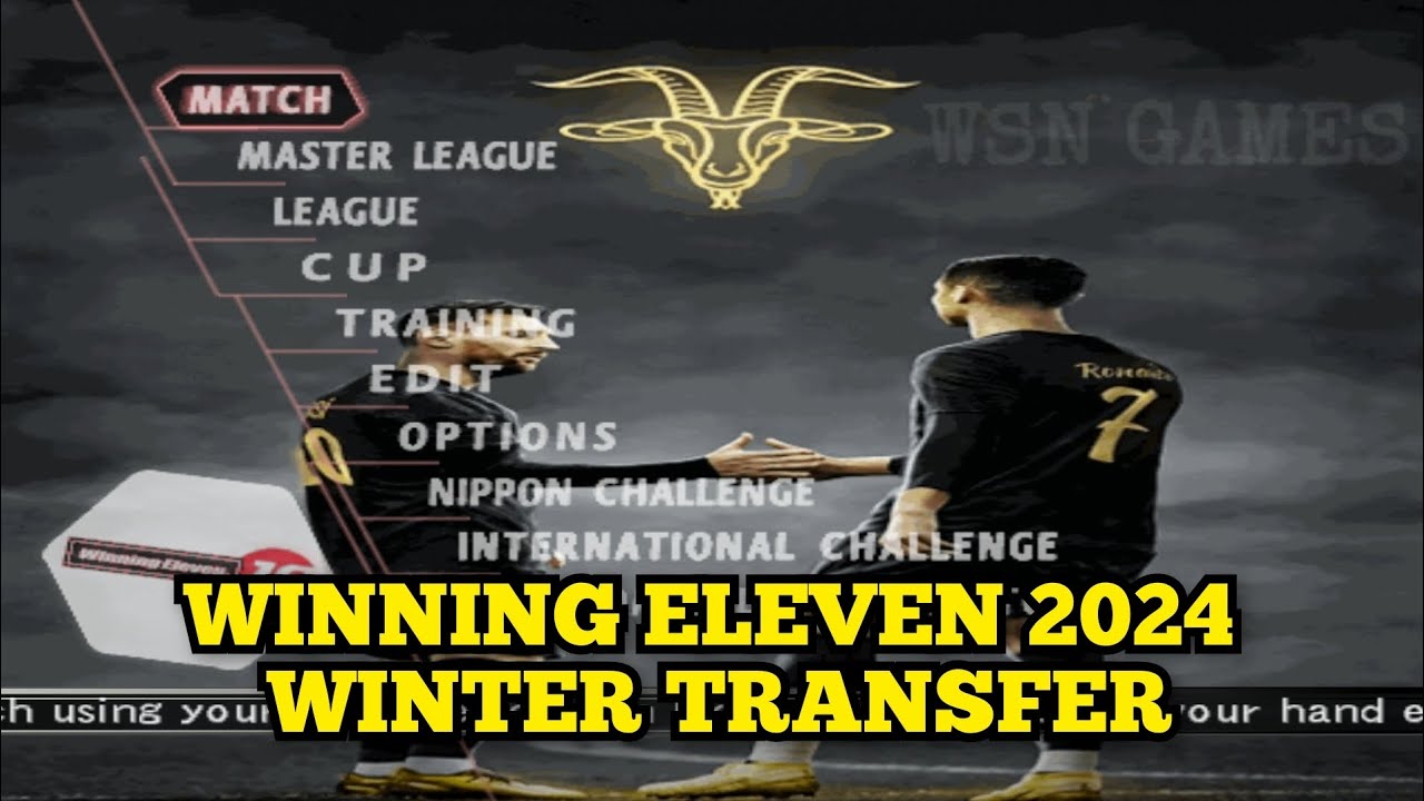 WINNING ELEVEN 2024  WINTER TRANSFER PS2