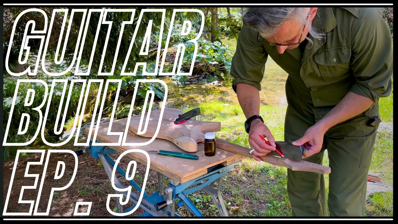 Building a electric Guitar without electricity Video Series Episode 9