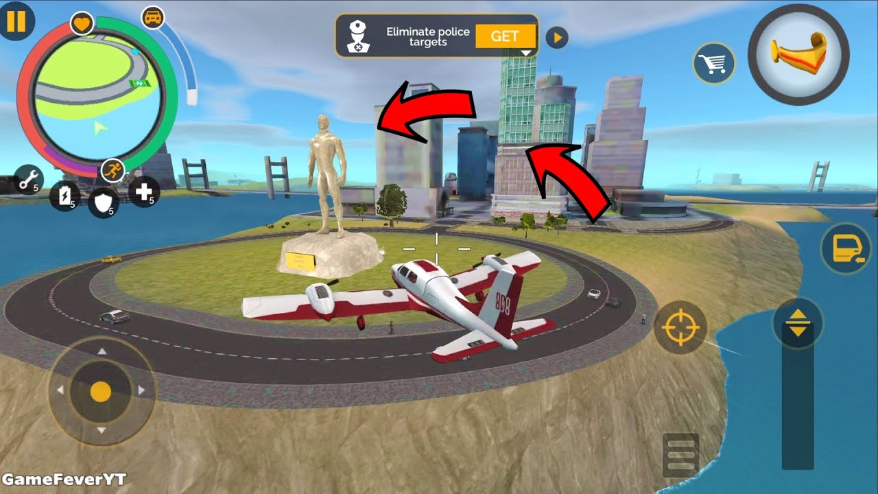Naxeex Superhero (Private Airplane Fly on Super Hero Statue) Superhero Find Gravity Power - HD