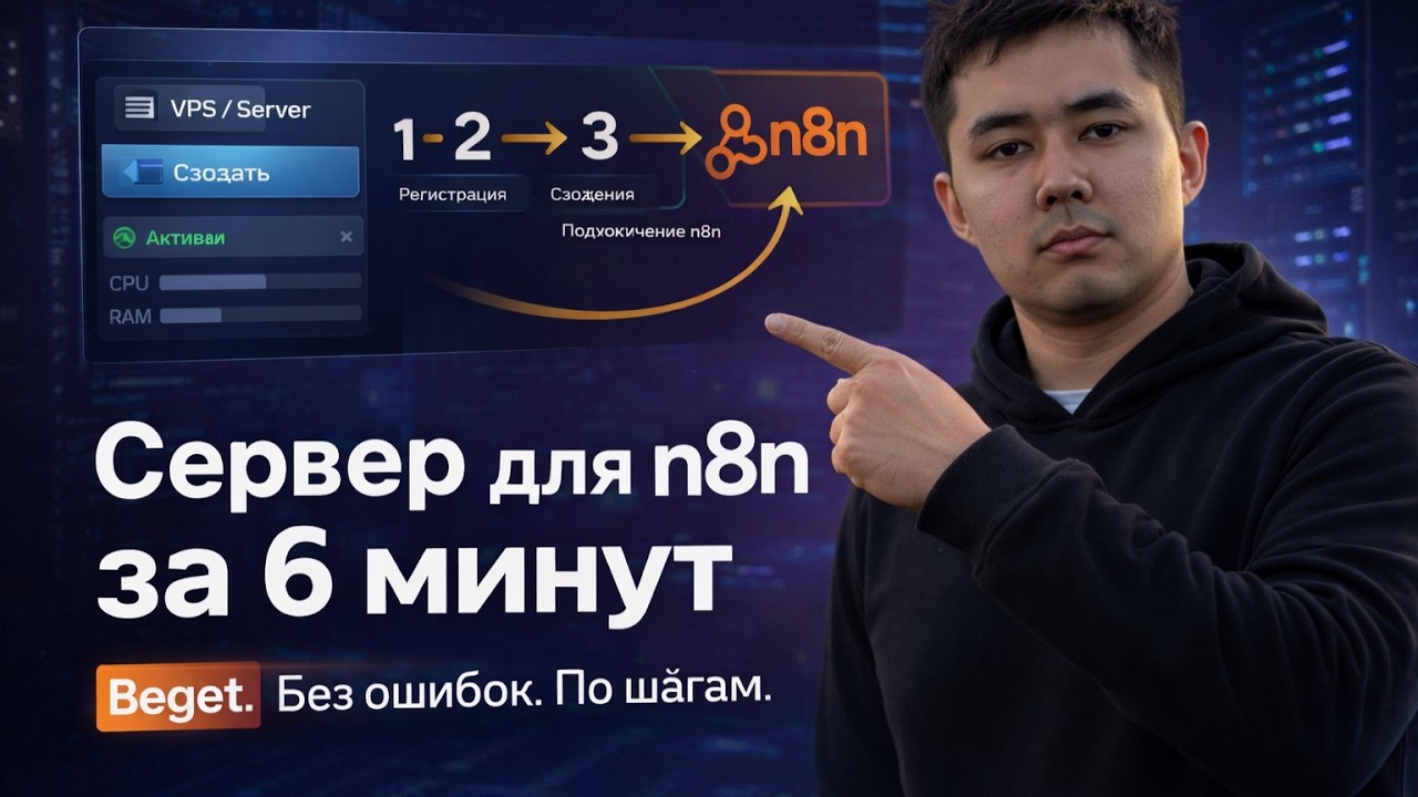 Как установить n8n на Beget VPS за 6 минут | Пошаговая настройка сервера