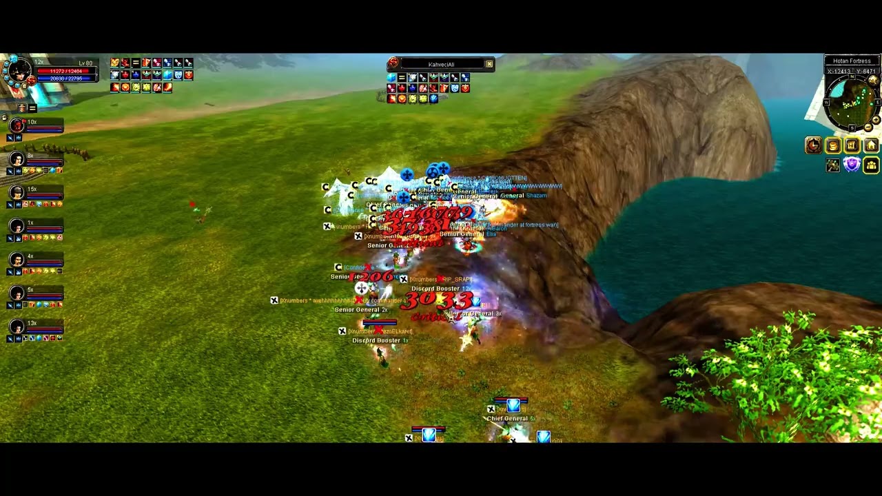 [Hotan Fortress War] Xnumbers vs Poseidon Online DESTROYING ENEMY..