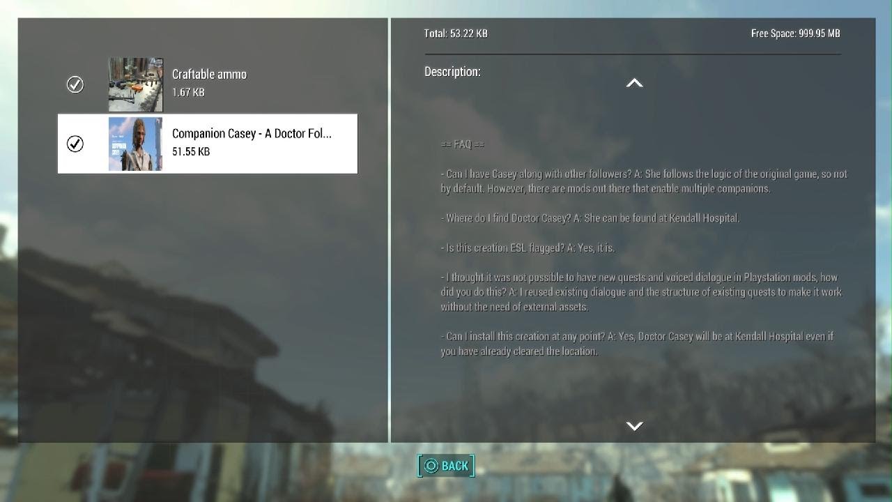 PS5 Fallout 4 Glitch repair for Creations [Demonstration]