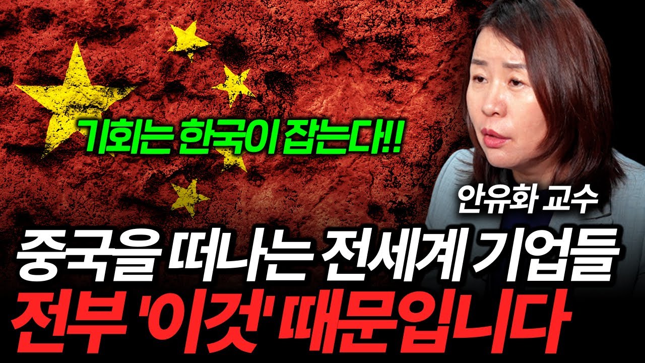 중국을 탈출하는 전세계 기업들, 전부 '이것' 때문입니다 (안유화 교수 1부)