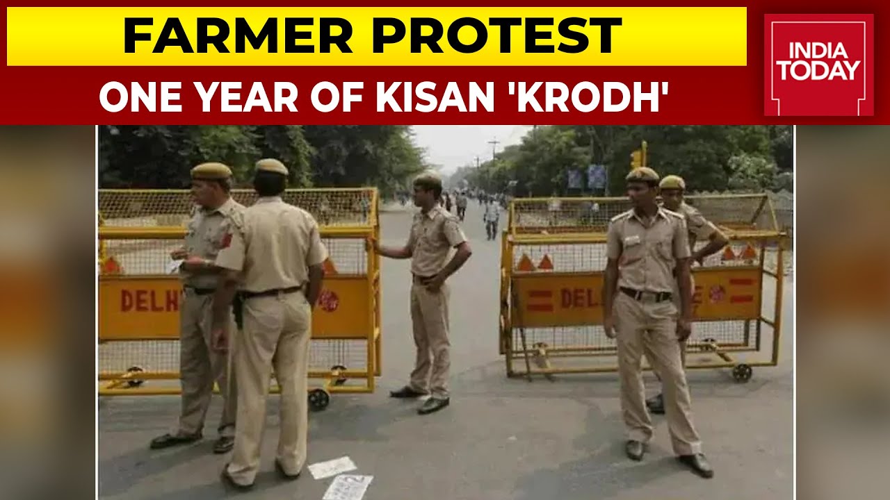 Security Beefed Up At Delhi's Borders As Farmers' Protest Completes One Year On Friday