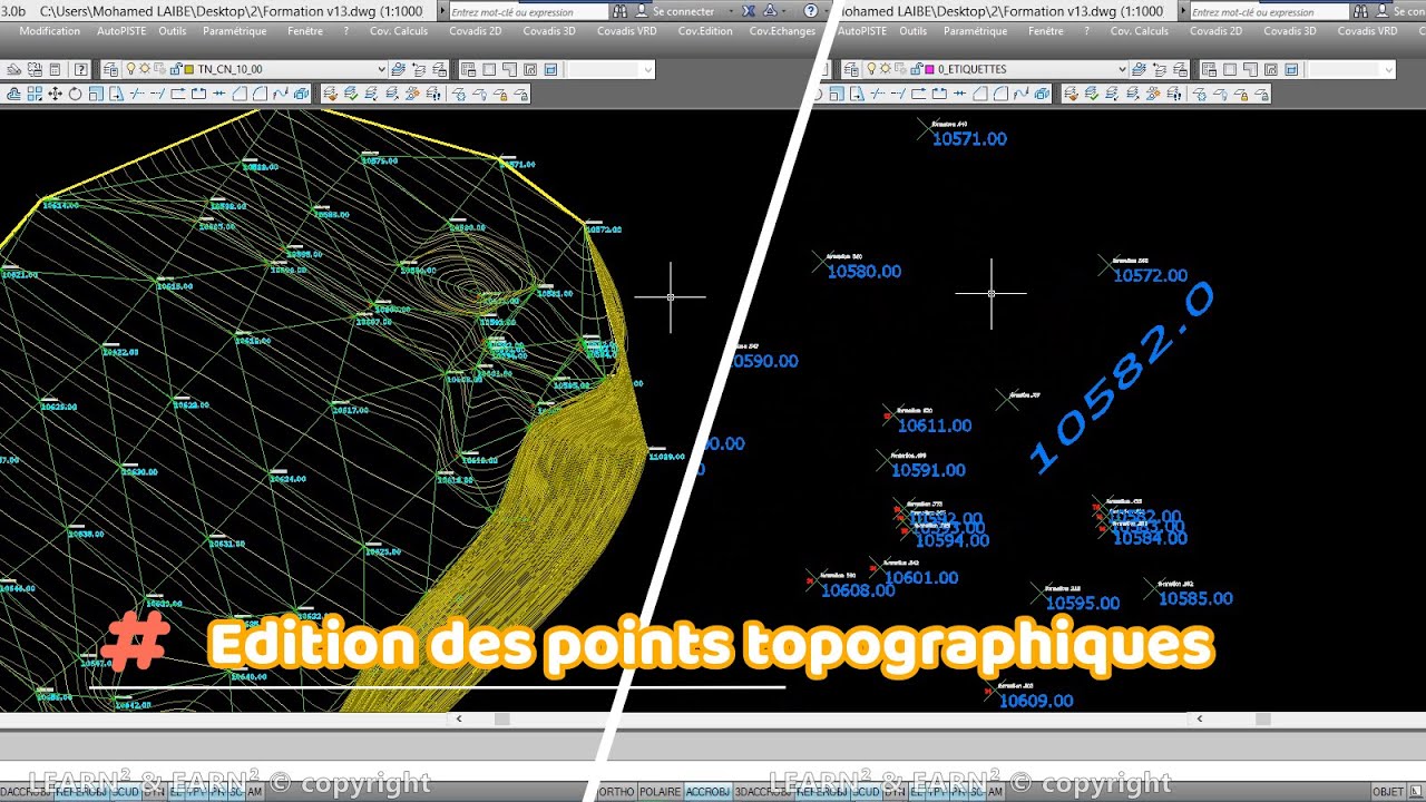 6)  Edition des Points Topographiques