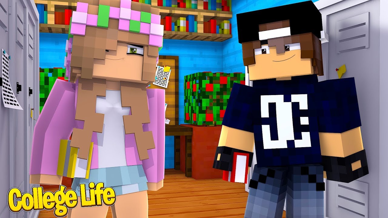 LITTLE KELLY MEETS JACK! | Minecraft College Life