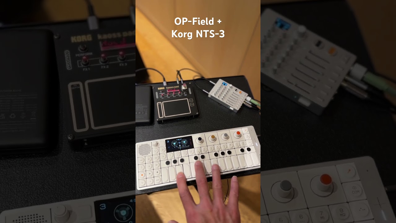 Getting some big sounds out of my OP-1 field and Korg NTS-3 