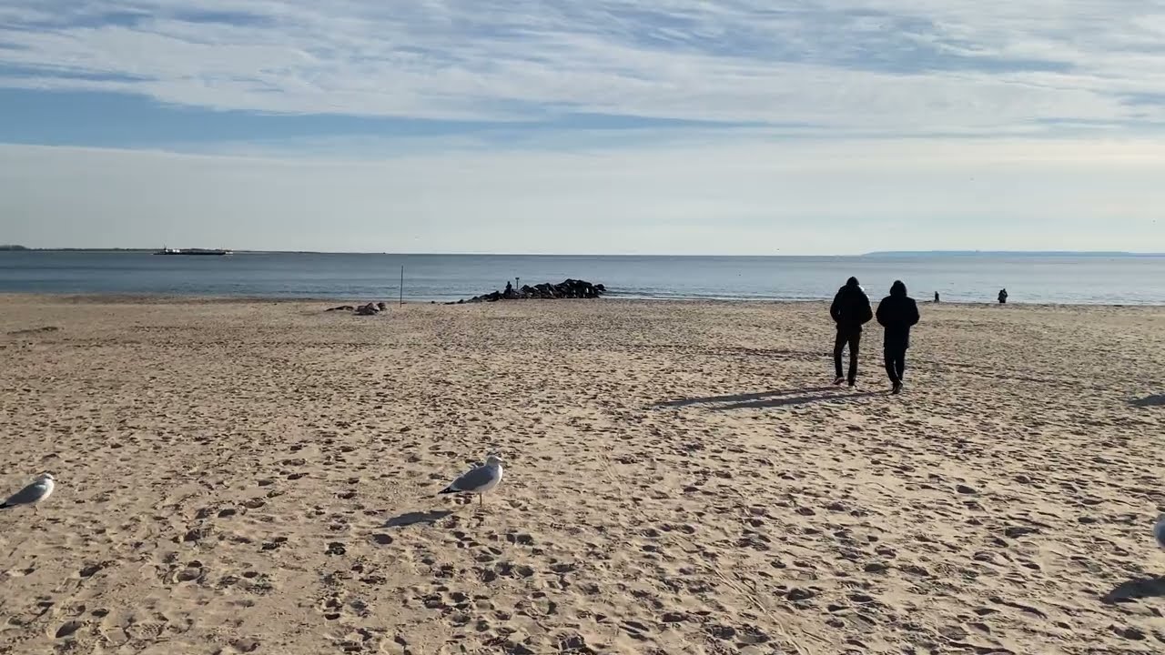 NEW-YORK CITY WALK BRIGHTON BEACH - 4K - NOV 2022
