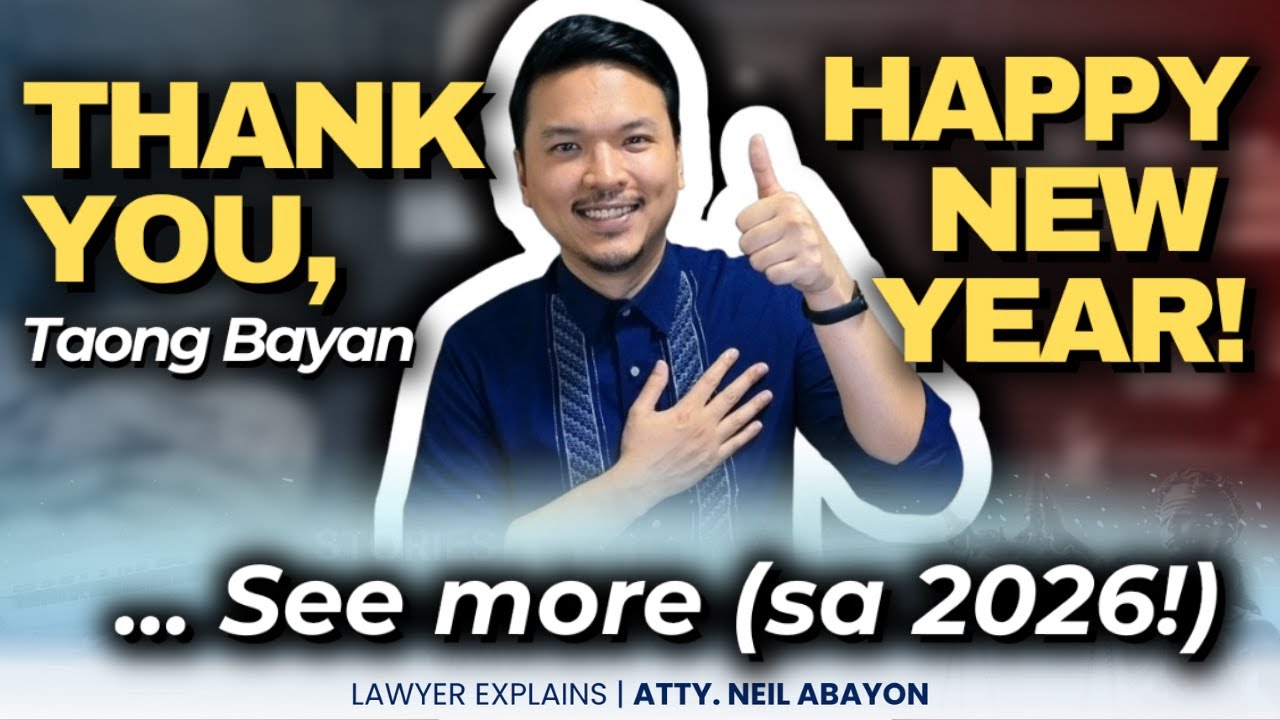 My SHORT MESSAGE to all of you, my fellow Taong Bayan&mdash;from the bottom of my heart (naks) #AttorNEIL