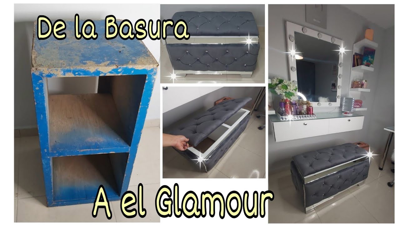 NO DEJES DE VERLO/TRANSFORMA TUS MUEBLES VIEJOS DE LA BASURA A EL GLAMOUR