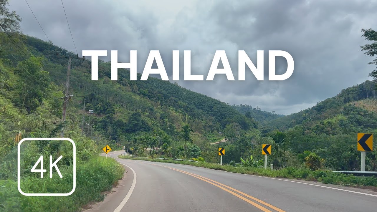 Thailand 4K - Almost Ran Out of Gas on Mountain Path - Ranong to Chumphon 🇹🇭