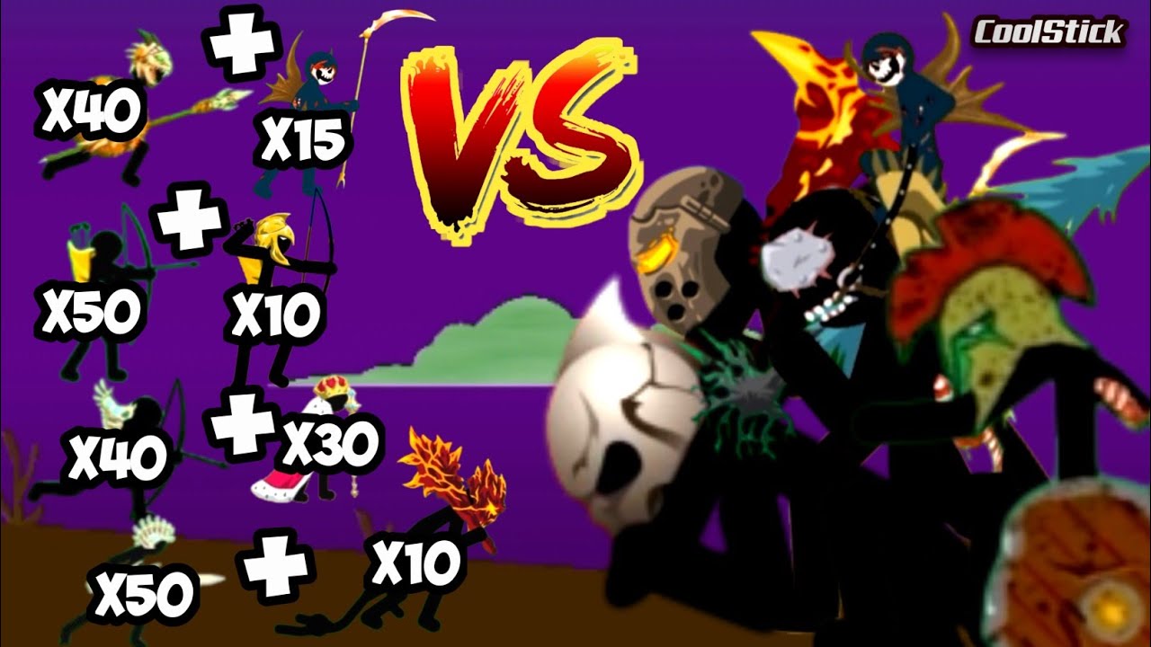 Duo Stick Units Army Vs All Giant Bosses | Stick War Legacy | CoolStick
