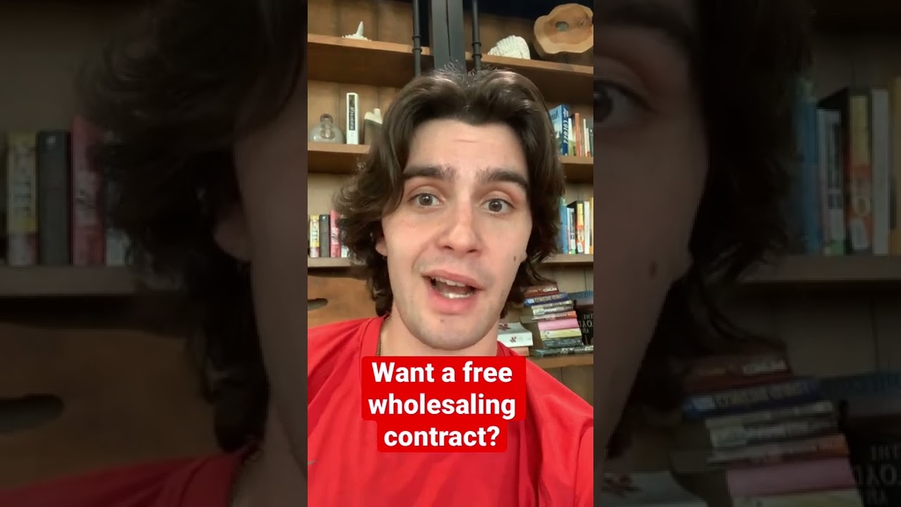 Want a free wholesaling contract? #shorts #youtubeshorts