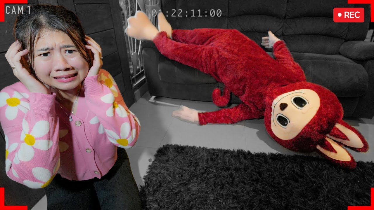 CCTV MEREKAM LABUBU RAKSASA MERAH TIDUR DI SOFA RUMAH!! SEREM BANGET!!