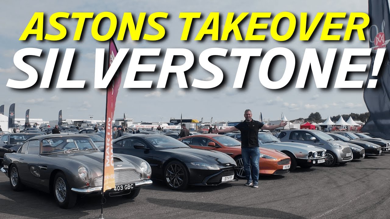 [ЧАСТЬ 1] 100 автомобилей Aston Martin завоёвывают Сильверстоун! | AMOC Parade Lap + Silverstone ...