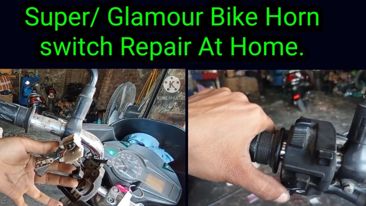 Hero Super splender/Glamour Bike Horn Switch repair At Home. Bike horn indicator not working.