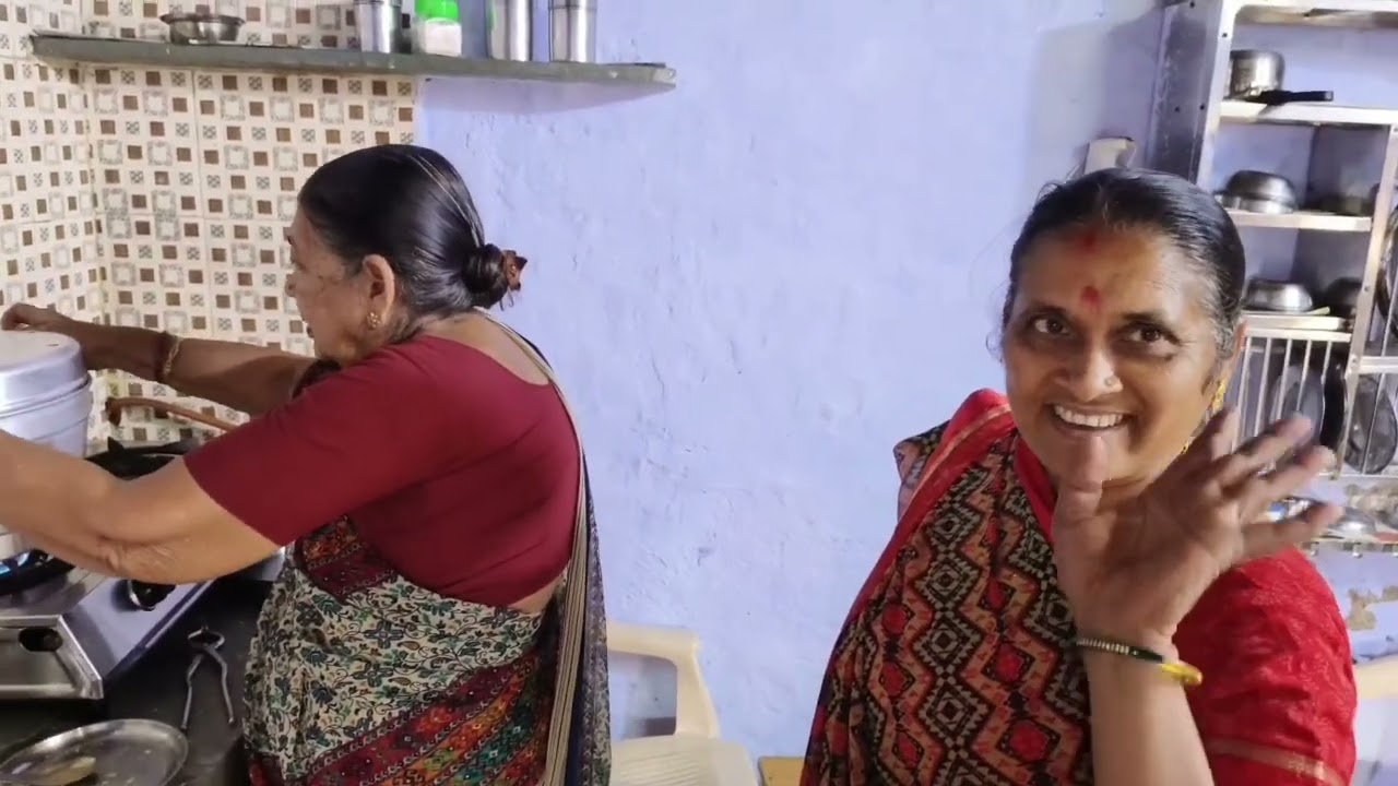 હાંડવાની રેસીપી અને નિશ્રા ને મળવા ગયા હતા