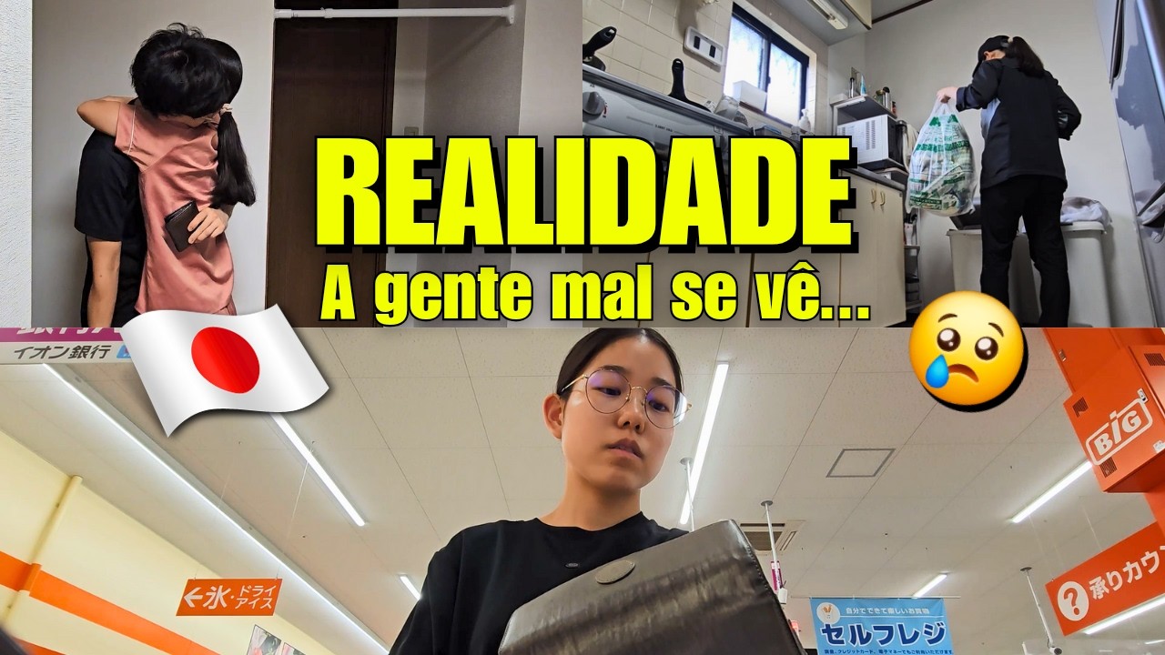 Nossa Rotina com Turnos Diferentes 🇯🇵 A gente mal se vê... 😥