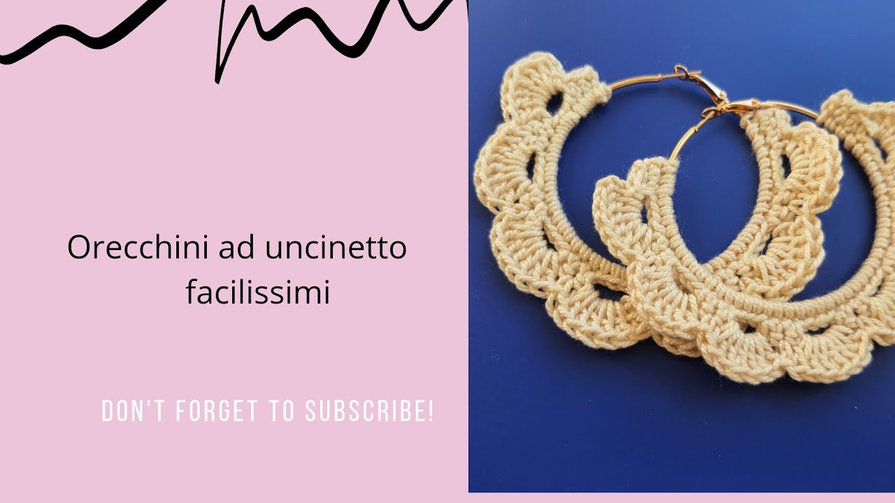 Orecchini ad uncinetto facilissimi