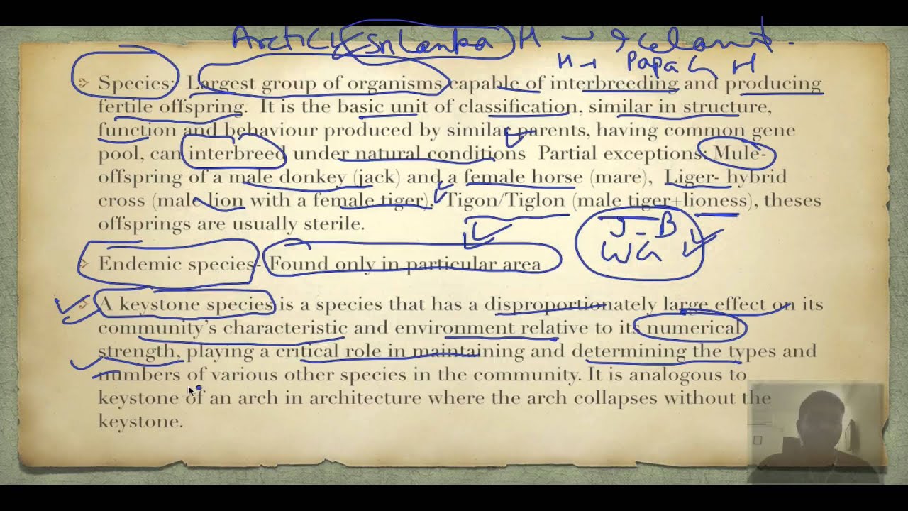 UPSC IAS: High Yield Series: Environment and Ecology Part 1.9 Species IAS Preparation