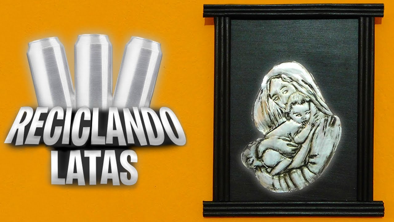 Como hacer MUY FACIL un cuadro RECICLANDO Latas de Aluminio