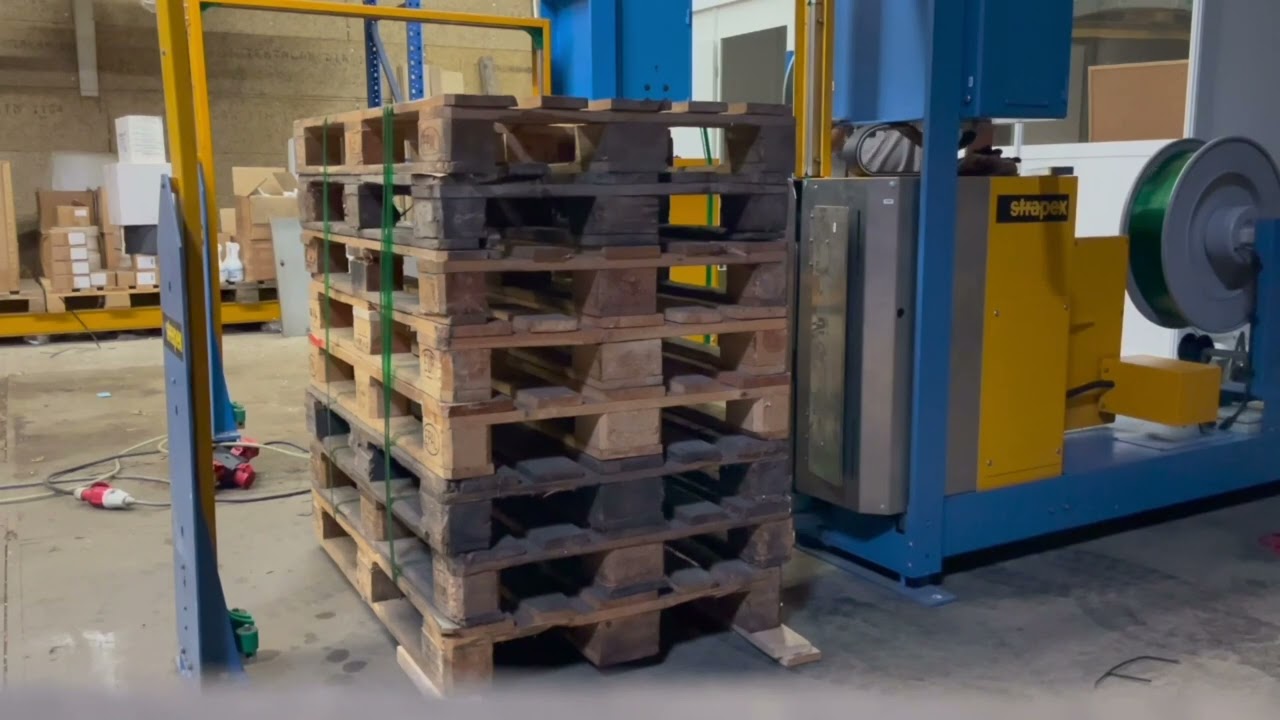 Palettenumreifungsmaschine