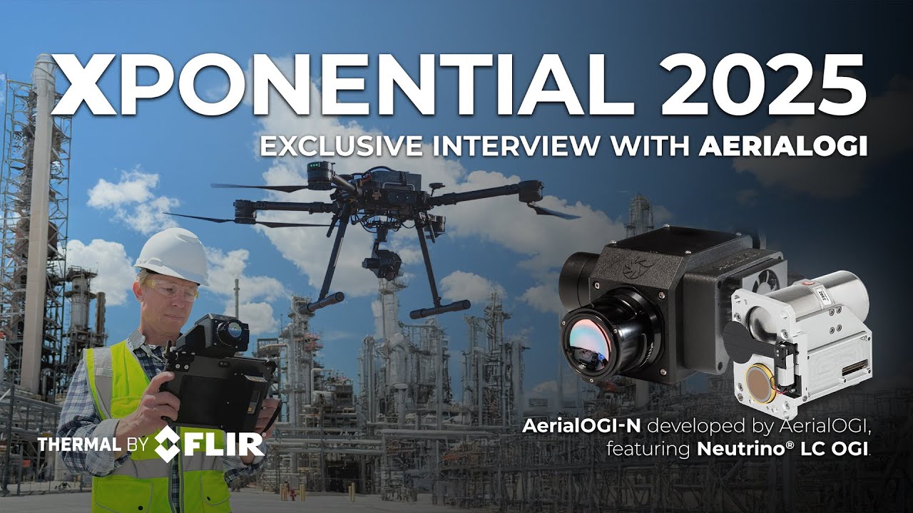 Drone to Handheld Gas Detection with AerialOGI-N & FLIR Neutrino LC OGI | Xponential 2025