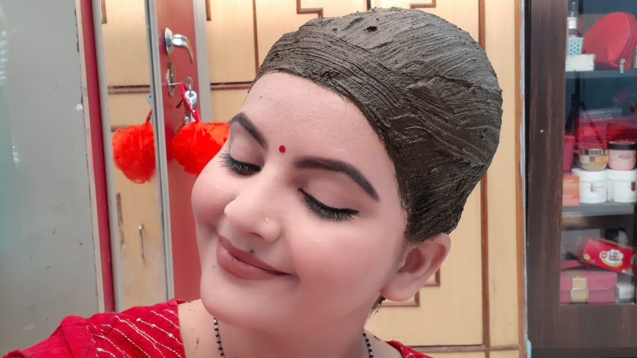 How to apply henna on hair with brush | Indian youtuber RARA