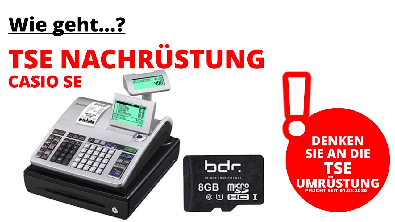 CASIO SE-S100 TSE Installation (Nachrüstung) (SE-S100)