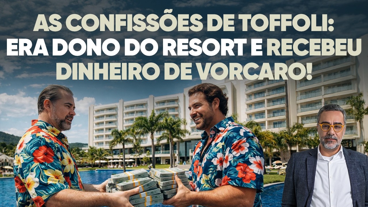 🚨 As confissões de Toffoli: era dono do resort e recebeu dinheiro de Vorcaro!