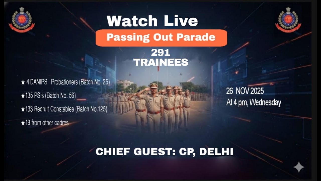 The Passing Out Parade of 291 trainees