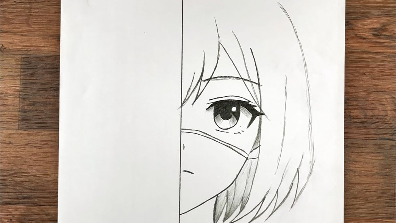 (Easy anime girl drawing)| How to draw beautiful anime girl step by step tutorial 