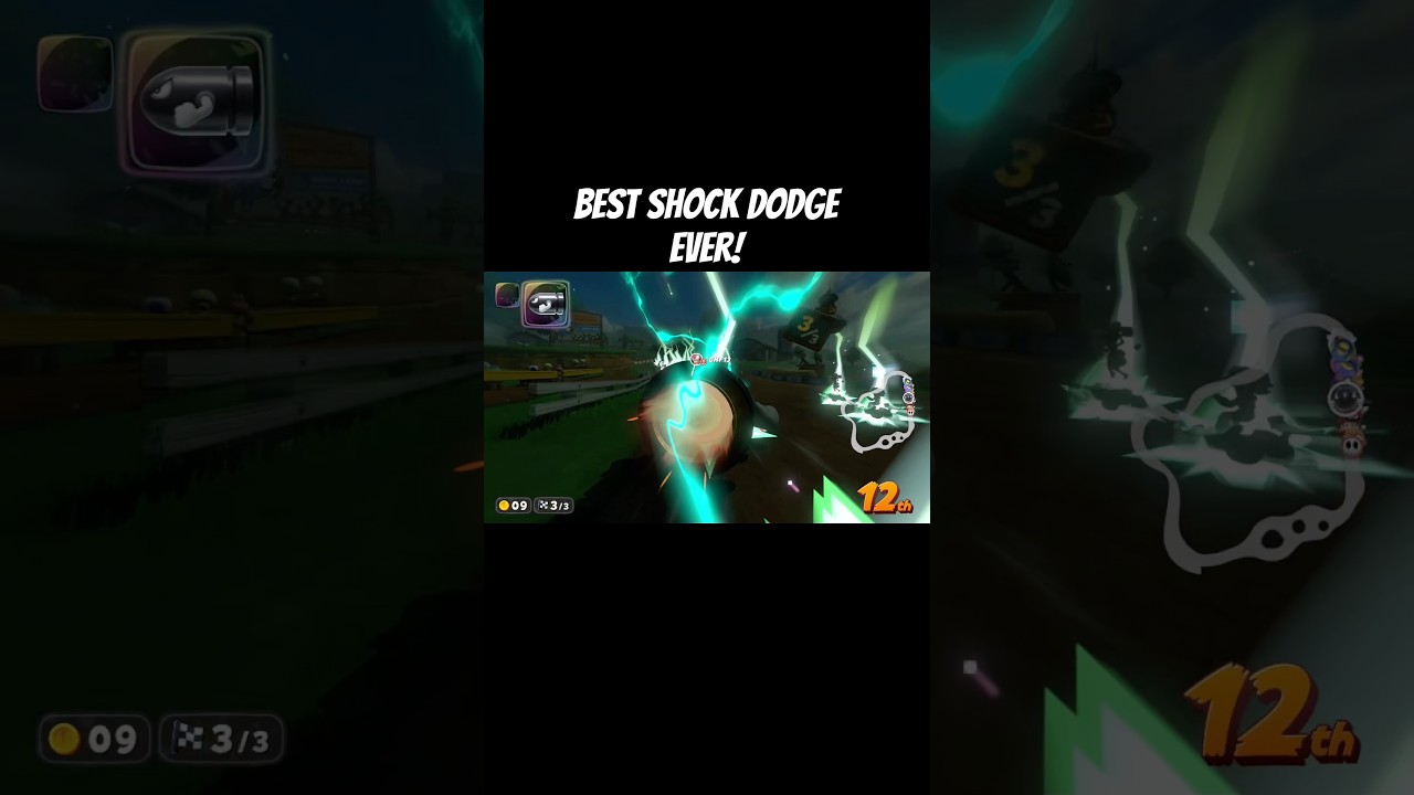 I just got a frame PERFECT shock DODGE in Mario Kart World! 