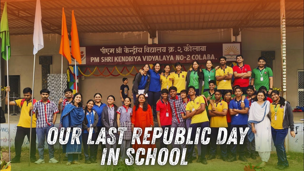Last Republic Day 🇮🇳 in School 🏫  | KV No. 02 Colaba Mumbai | #schoollife #kvs #school #vlog